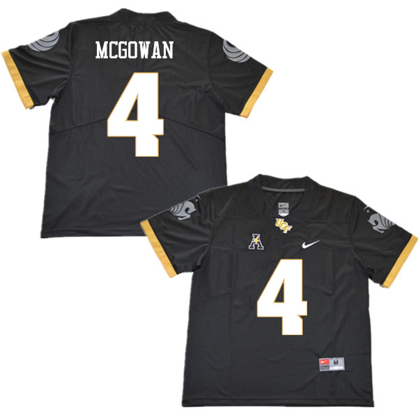 Men #4 Taj McGowan UCF Knights College Football Jerseys Sale-Black